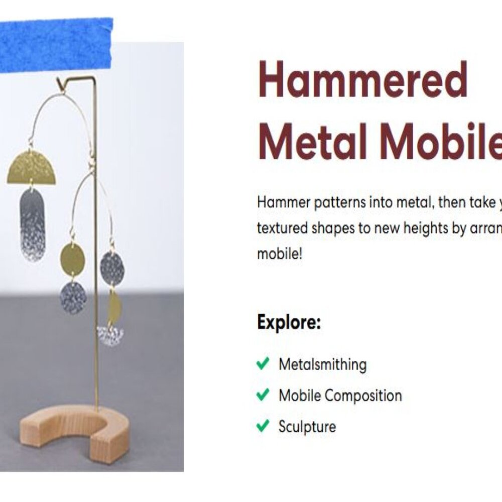 KiwiCo Maker Crate Box Hammered Metal Mobile